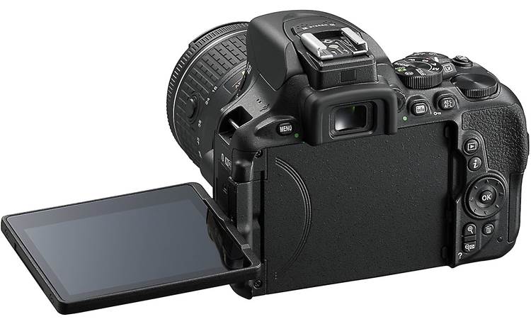 Nikon D5600 Kit Back, with touchscreen flipped out