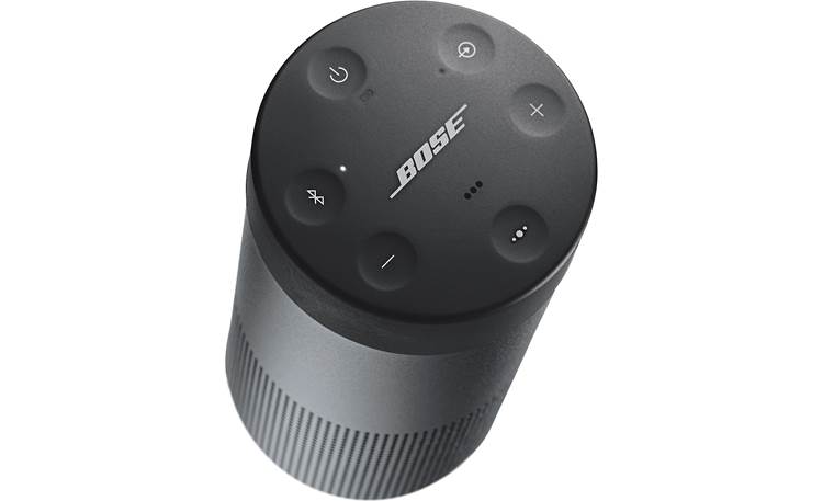 Bose® SoundLink® Revolve <em>Bluetooth®</em> speaker Triple Black - top-mounted indented control buttons