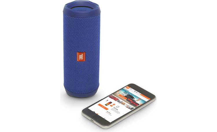 JBL Flip 4 Blue - control with free JBL app (smartphone not included)