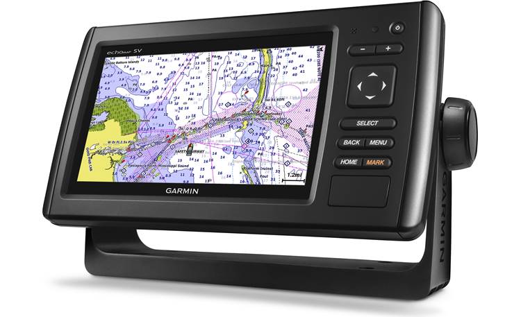Garmin Echomap Chirp 74sv Garmin Echomap Chirp 74Sv 7" Chartplotter With Chirp Sidevü And Downvü  Scanning Sonar, Plus Preloaded Bluechart G2 Coastal Maps At Crutchfield