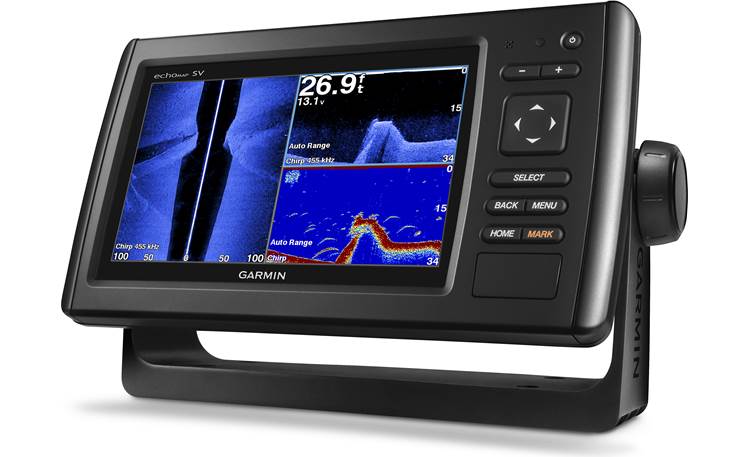 Garmin Echomap Chirp 74sv Garmin Echomap Chirp 74Sv 7" Chartplotter With Chirp Sidevü And Downvü  Scanning Sonar, Plus Preloaded Bluechart G2 Coastal Maps At Crutchfield