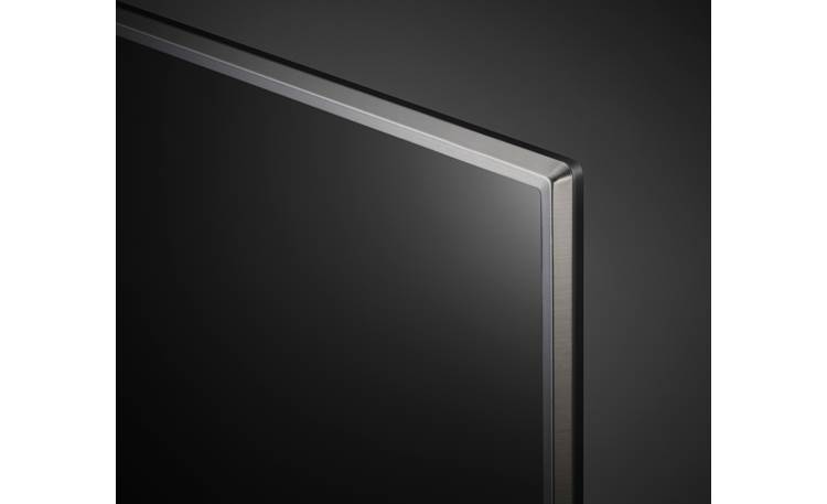 LG 75UJ6470 Close-up view of bezel