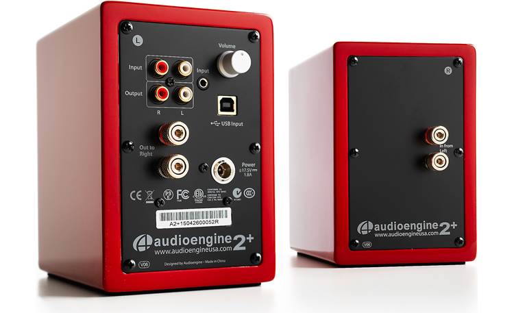 Audioengine A2+ Back (Red)