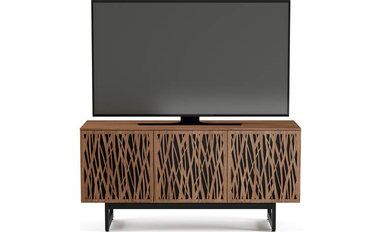 BDI Elements 8777 Natural Walnut w/Wheat Doors - front (TV not included)