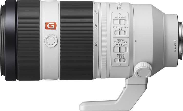 Sony Alpha FE 100-400mm f/4.5-5.6 GM OSS Side view