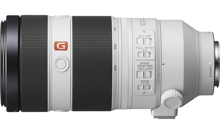 Sony Alpha FE 100-400mm f/4.5-5.6 GM OSS Side view, without tripod mount