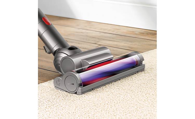 Dyson Cinetic™ Big Ball Animal Carbon-fiber turbine head cleans carpet and wood floors