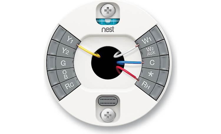 Google Nest Learning Thermostat, 3rd Generation The wall plate includes a handy wiring guide