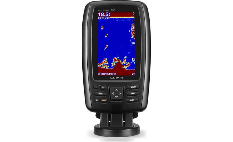 Garmin Echomap Chirp 43cv Garmin Echomap Chirp 43Cv 4.3" Chartplotter With Chirp And Chirp Clearvü  Scanning Sonar, Plus Preloaded Lakevü Maps At Crutchfield