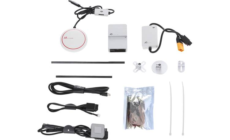 DJI A3 Pro Flight Controller Shown with included accessories