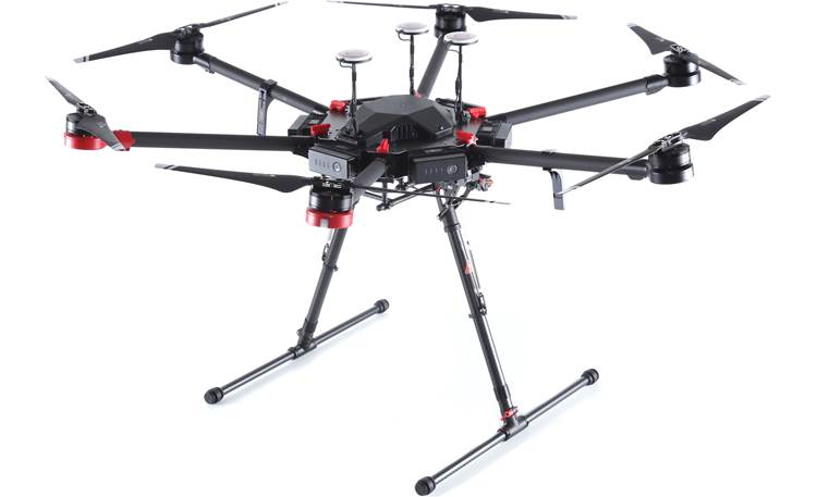 DJI Matrice 600 Pro Hexacopter Shown with retractable landing gear extended