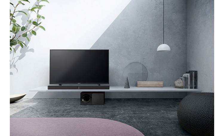 Sony HT-CT290 Slim design fits below most TVs on a stand