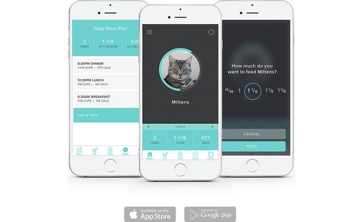 Petnet SmartFeeder Free app tracks your pet's nutrition information