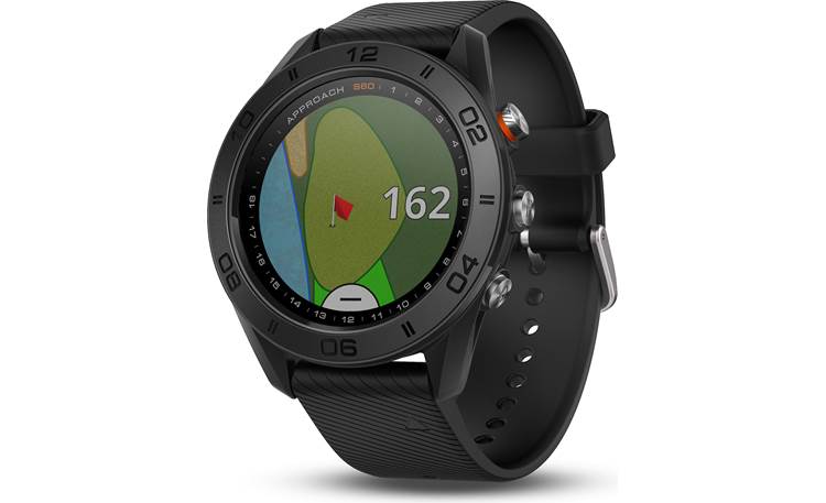 Garmin Approach® S60 This sleek looking watch will help your game, and it offers several fitness tracker features.