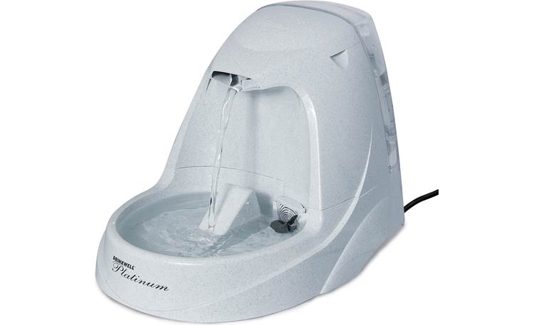 PetSafe Drinkwell Platinum® Pet Fountain Spout and receiving ramp keep water from splattering
