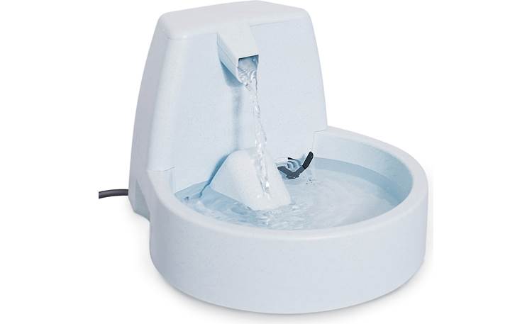 PetSafe Drinkwell® Original Pet Fountain Receiving ramp reduces splash of falling water