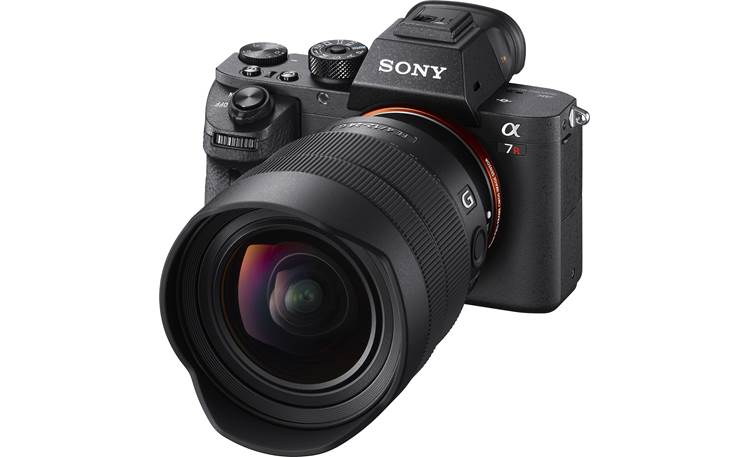 Sony FE 12-24mm f/4 G Shown mounted to Sony Alph a7R (camera not included)