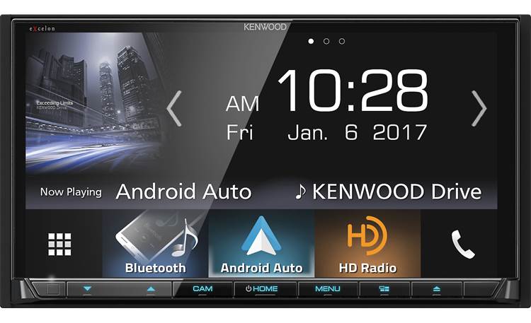 Kenwood Excelon DDX9904S Get your phone's icons and controls on the big screen using built-in Android Auto and Apple CarPlay