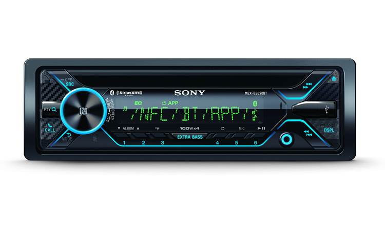 Radio para auto de CD con BLUETOOTH® con potencia de 100 W, MEX-GS820BT
