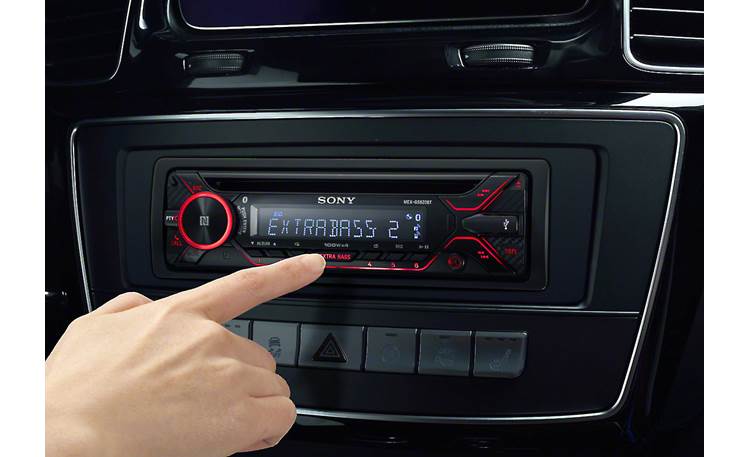 Radio para auto de CD con BLUETOOTH® con potencia de 100 W, MEX-GS820BT