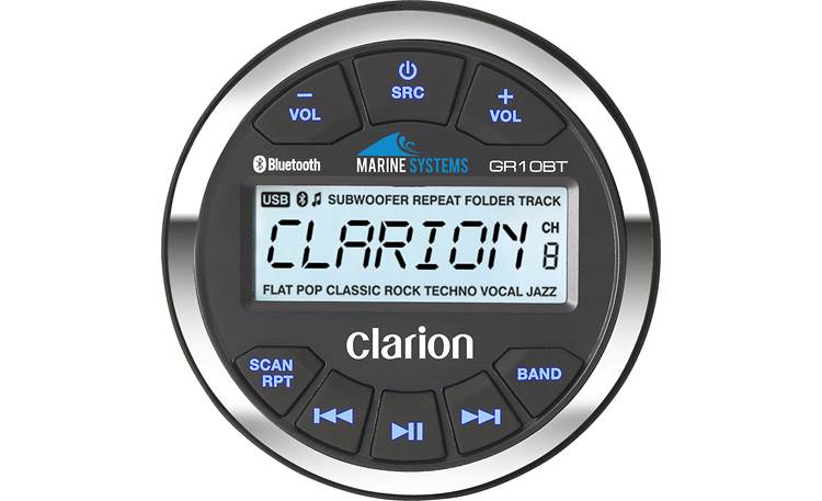 Clarion GR10BT Water-resistant face