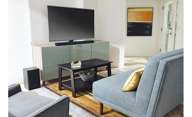JBL Bar 2.1 Fits neatly into your TV setup