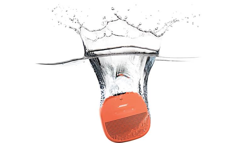 Bose® SoundLink® Micro <em>Bluetooth®</em> speaker Orange with Purple strap - waterproof