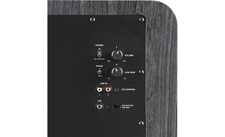 Polk Audio HTS 10 Rear-panel controls