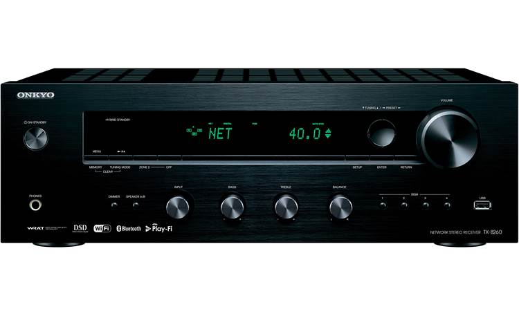 Layouten tilnærmelse Styrke Onkyo TX-8260 Stereo receiver with Wi-Fi®, Bluetooth®, and Chromecast  built-in at Crutchfield