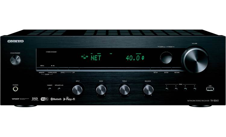 Onkyo TX-8260 Stereo receiver with Wi-Fi®, Bluetooth®, and 