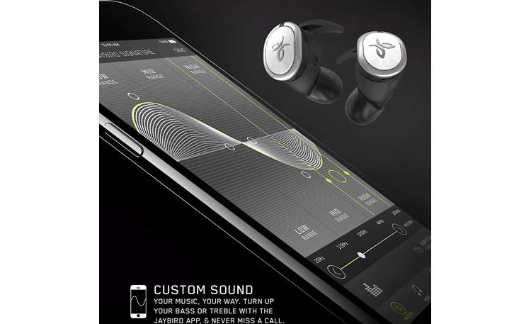 Jaybird RUN Free, downloadable Jaybird app lets you customize the sound and find lost earbuds (phone not included)