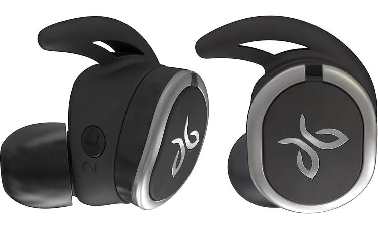 Jaybird RUN Angled earbuds help keep the headphones in place