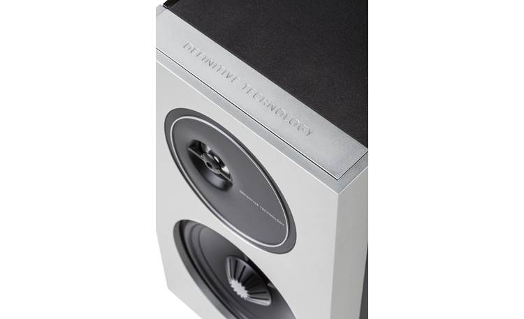 Definitive Technology Demand Series D9 Aluminum front baffle with engraved branding (left speaker shown)