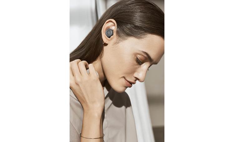 Bang & Olufsen Beoplay E8 Music plays wirelessly from your phone via Bluetooth
