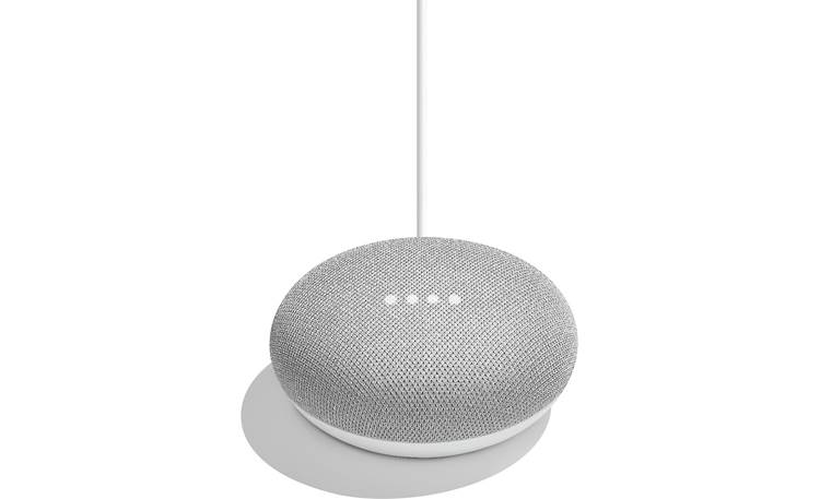 Google Home Mini LED lights indicate when Google Assistant is listening and preparing answers