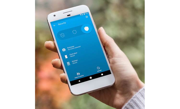Nest Secure Alarm System Starter Pack The Nest app gives you control over the system and sends alerts to your smartphone