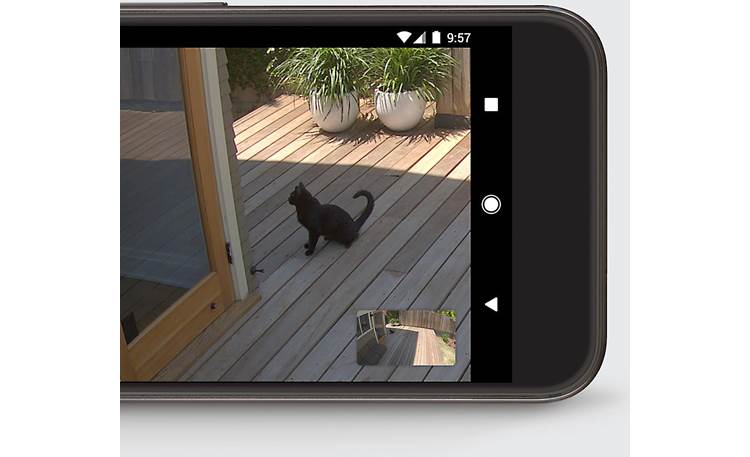 Google Nest Cam IQ Outdoor Security Camera Get live-view footage from anywhere using your smartphone