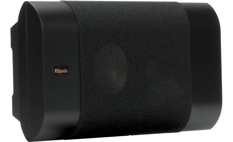 Klipsch Reference Premiere RP-140D Angled view, wall-mounted, grille on