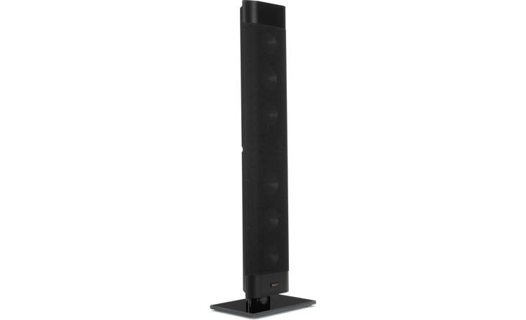Klipsch Reference Premiere RP-640D Angled view of vertical tabletop placement (grille on)
