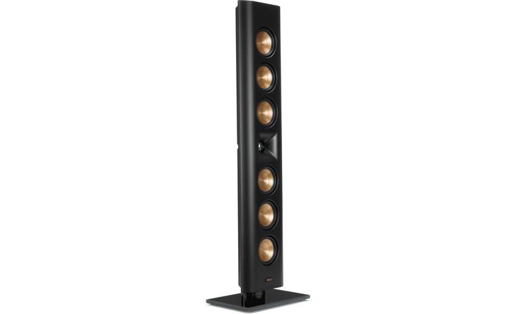 Klipsch Reference Premiere RP-640D Angled view of vertical tabletop placement (grille off)