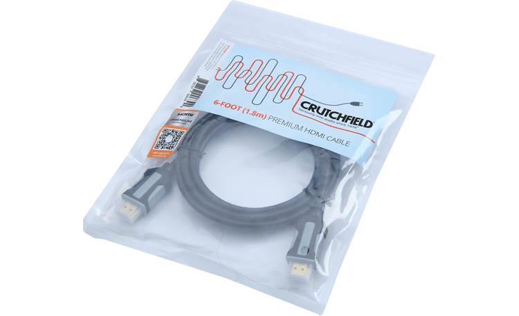 Crutchfield Premium HDMI Cable Packaging showing the special Premium HDMI label