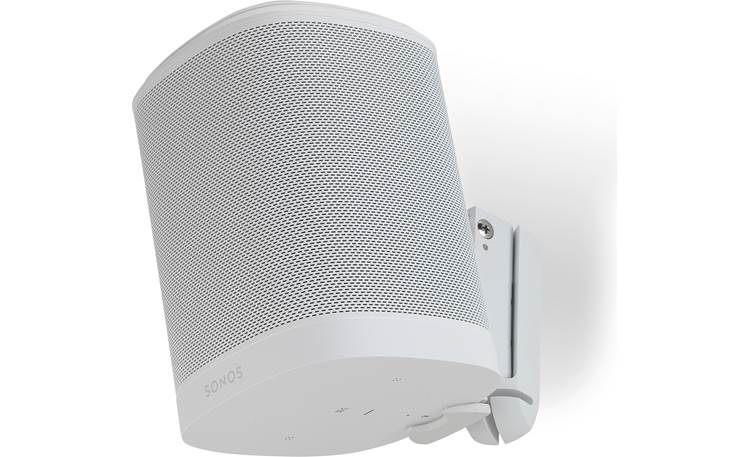 Flexson Wall Mount for Sonos One White - can hold speaker upside down for control button access (Sonos One not included)
