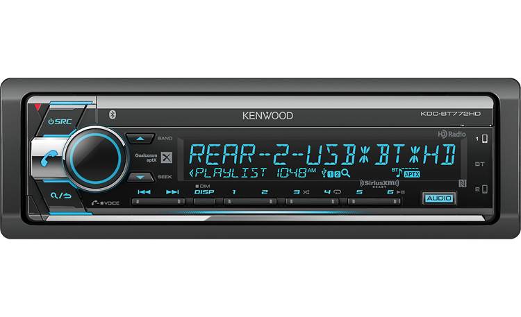 Kenwood KDC-BT772HD With two USB ports, Bluetooth, and lots of radio options, this stereo is ready for all your music
