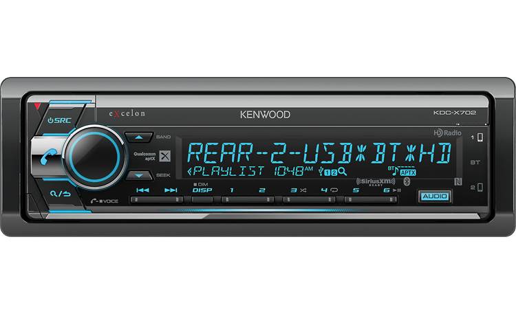Kenwood Excelon KDC-X702 This musical powerhouse has a built-in HD Radio tuner, Bluetooth with aptX, and works with a smartphone control app