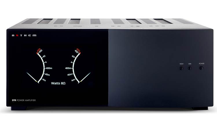 Anthem STR Power Amplifier The front-panel power meters show the instantaneous peaks in the signal for each channel