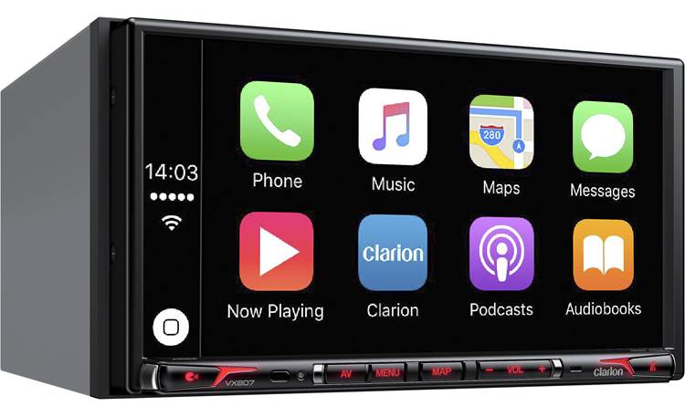 Clarion VX807 Get seamless iPhone integration with Apple CarPlay