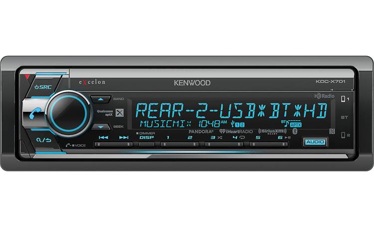 Kenwood Excelon KDC-X701 Enjoy Bluetooth, HD Radio, and an option for SiriusXM