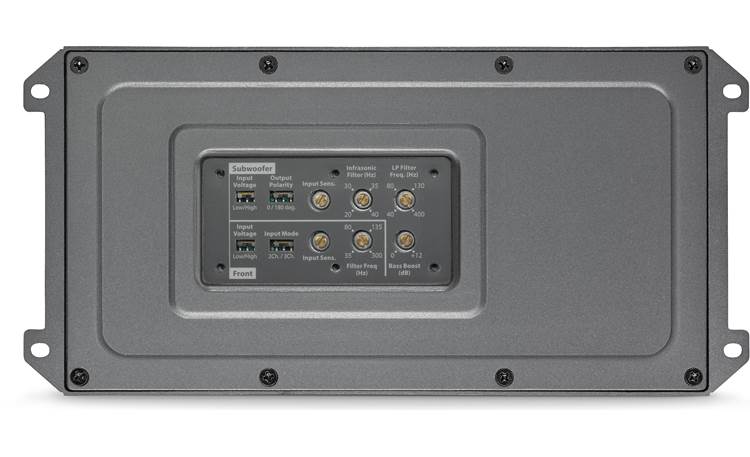 JL Audio MX600/3 Cover removed showing controls