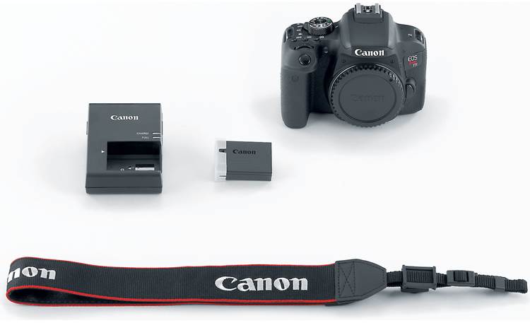 Canon EOS Rebel T7i (no lens included) Shown with included accessories