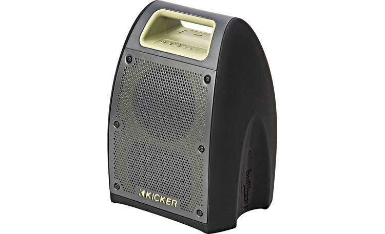 KICKER 43BF400G Bullfrog Portable Waterproof and Dustproof Outdoor Bluetooth Speaker with Powerful 20 Watt Amp & 360 Sound 2 Pack